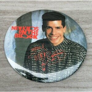 Vintage New Kids on the Block NKOTB 6" Inch Button Pin Large Danny Wood